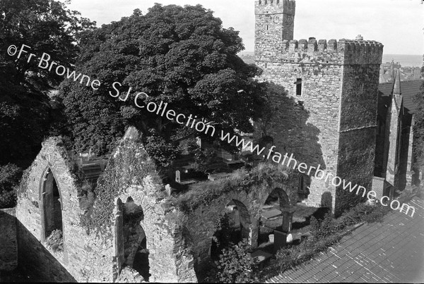 SELSKAN ABBEY FROM TOP OF N.GATE